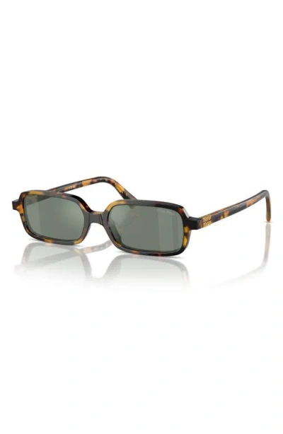 Miu Miu 51mm Rectangular Sunglasses In Multi