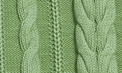Pendleton Cable Stitch Sweater In Green
