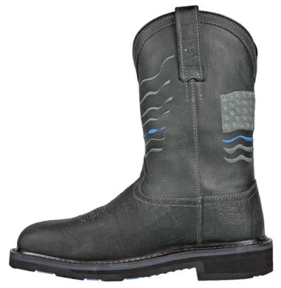Hoss Boot Company Hoss Rushmore Composite Toe Puncture Resistant Work Boot In Black