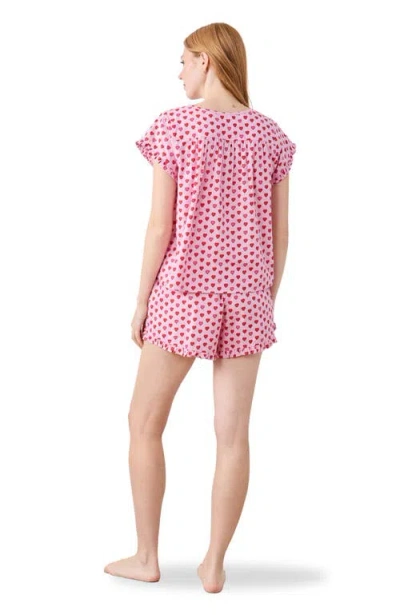 Printfresh Pintuck Short Set In Pink