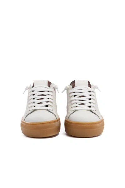 P448 Thea Platform Sneaker In White