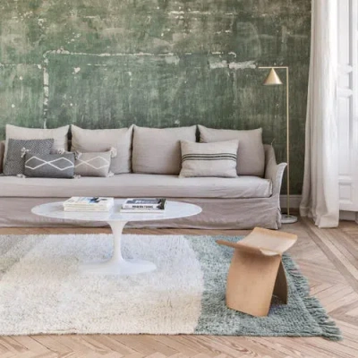 Lorena Canals Woolable Rug Into The Blue In Multi