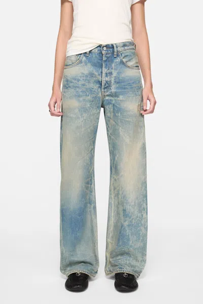 Acne Studios Distressed Denim Jeans In Gray
