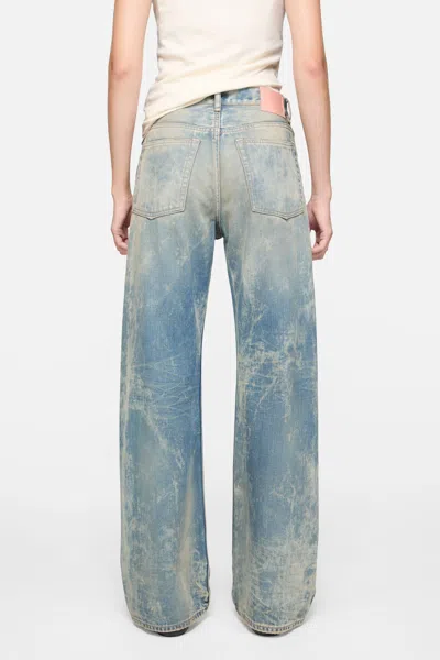 Acne Studios Distressed Denim Jeans In Gray