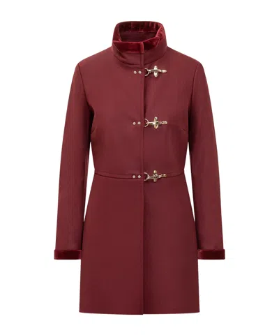 Fay Virginia Toggle Coat In Multi