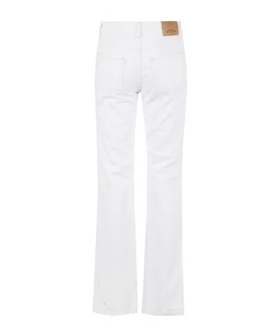 Isabel Marant Belt Loop Jeans In White