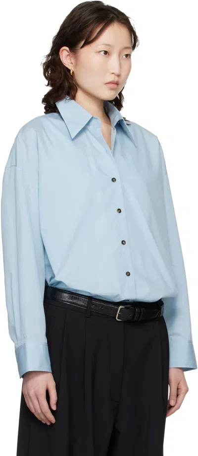 Cordera Blue Oversized Shirt In Blue