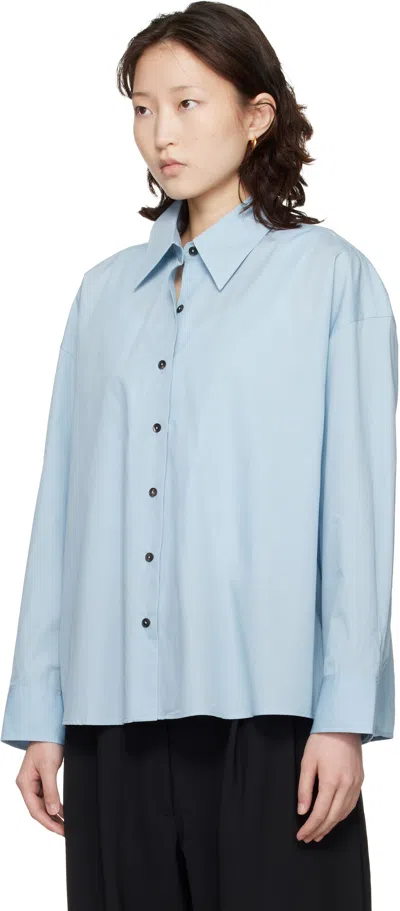 Cordera Blue Oversized Shirt In Blue