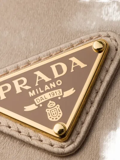 Prada Leather Mini Bag In Brown
