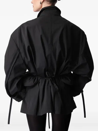 Article Ten Belted Trench Jacket In Black