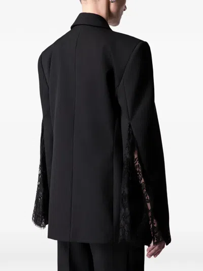 Article Ten Lace-detail Blazer In Black