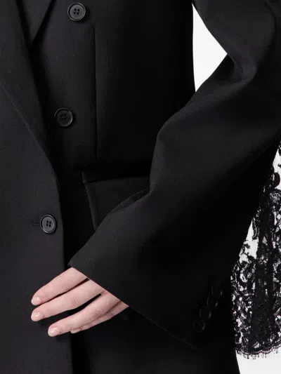 Article Ten Lace-detail Blazer In Black