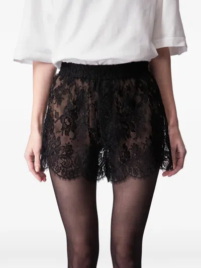 Article Ten Lace Mini Shorts In Black