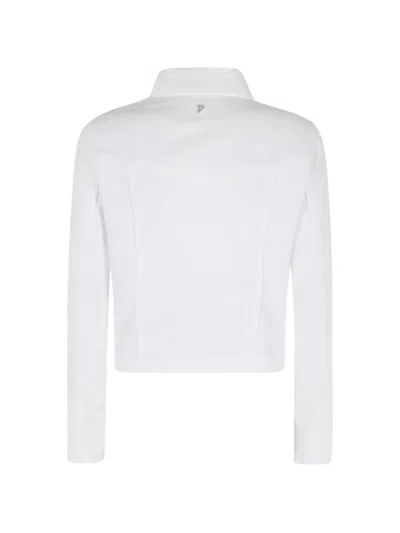 Dondup Collared Button Jacket In White