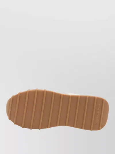 Dolce & Gabbana Dg Athletic Sneakers In Ivory And Pink Fabric And Leather In Multi