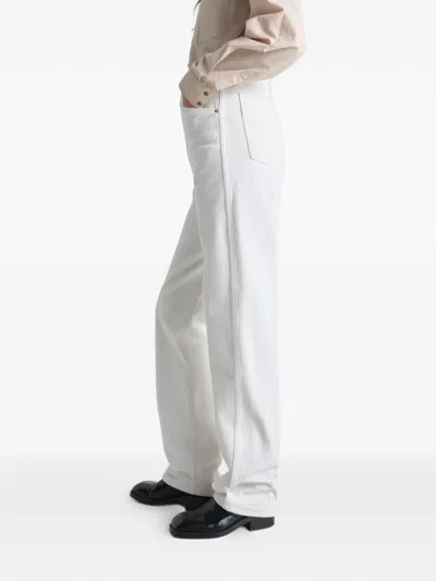 Lemaire Five Pockets Twisted Jeans In White