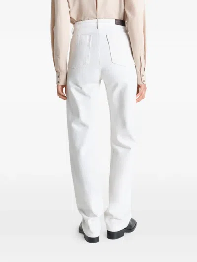 Lemaire Five Pockets Twisted Jeans In White