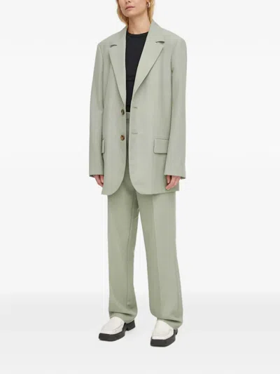 Won Hundred Buttoned Pocket Blazer In Gray