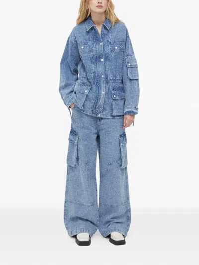 2nd Day Cargo-pocket Jeans In Blue