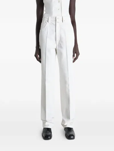 Lemaire Belt-loop Pocket Jeans In White