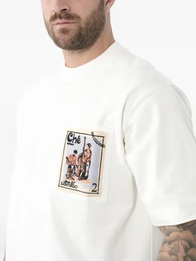 Che Printed Pocket T-shirt In White