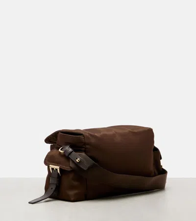 Prada Explore Medium Re-nylon Shoulder Bag In Brown