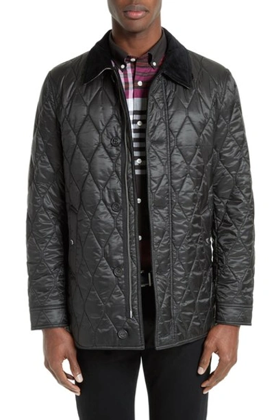 Mens Leather Elbow Patch Coat