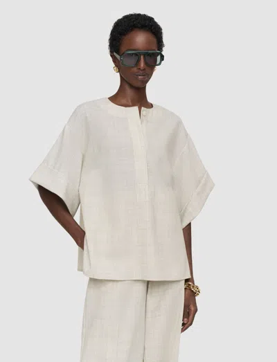 Joseph Yani Light Wool Blouse In White