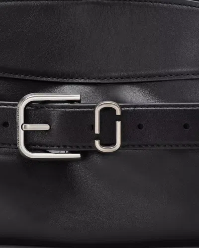 Marc Jacobs The Satchel Dakota Small Black Handbag With Logo Embossed On The Back And Belt Closure In Leather Wo
