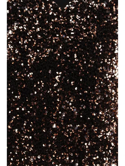 Ella Brown Polyester Blouse In Brown