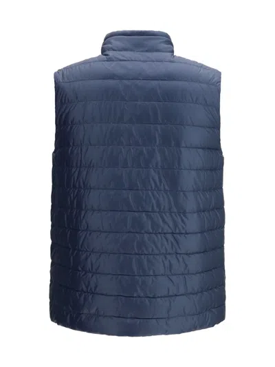 Herno Nylon Reversible Down Jacket High Neck In White