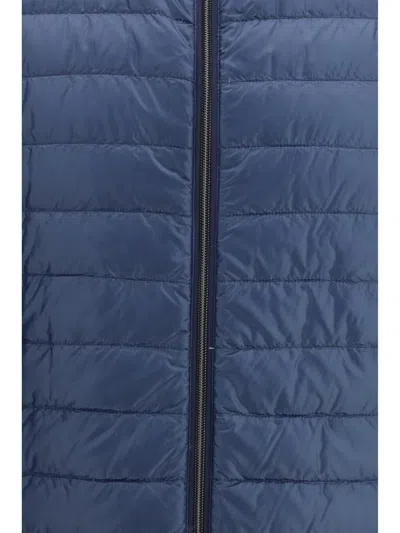 Herno Nylon Reversible Down Jacket High Neck In White