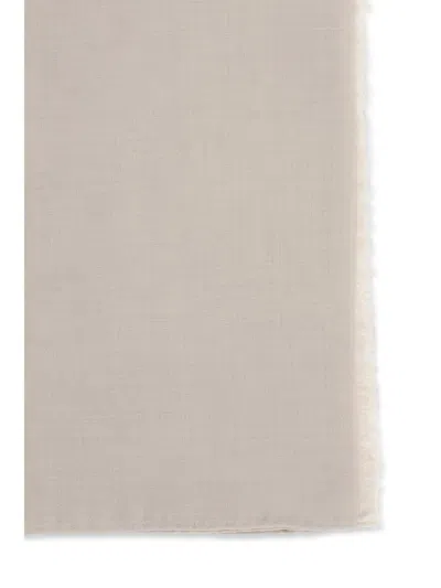 Max Mara Rectangular Scarf In Neutral
