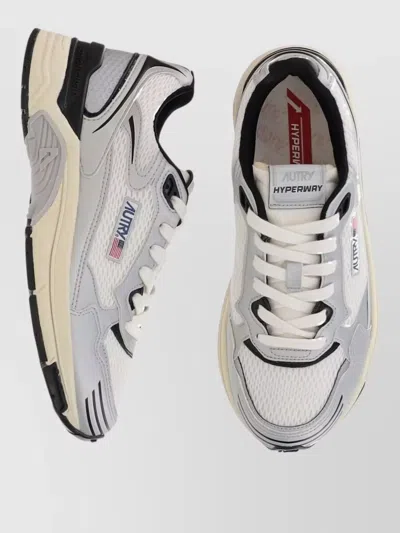 Autry Leather Hyperway Low Sneakers In Multi
