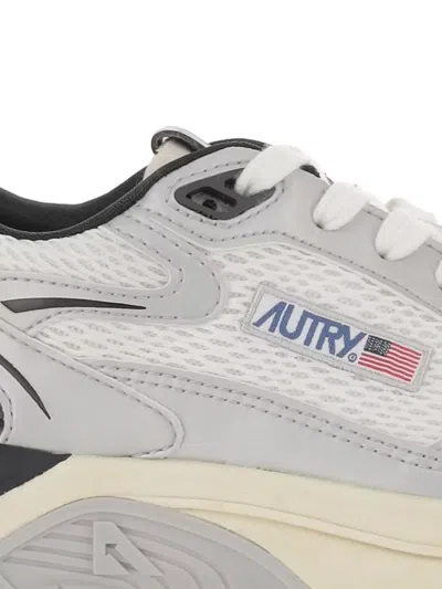 Autry Leather Hyperway Low Sneakers In Multi