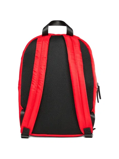 Diesel Contrasting Logo Backpack In Red