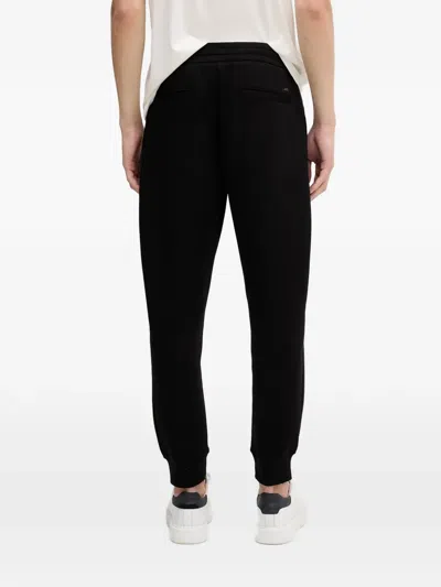 Armani Exchange Drawstring Trousers In Black
