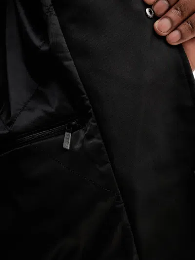 Armani Exchange Button-fastening Coat In Black