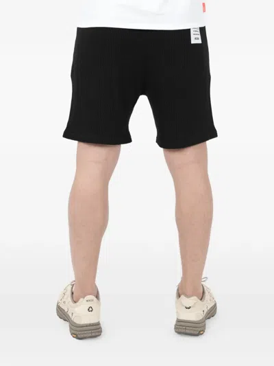 Nikben Waffle Drawstring Shorts In Black