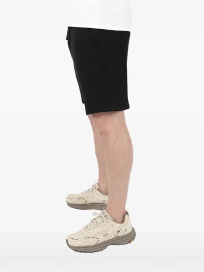 Nikben Waffle Drawstring Shorts In Black