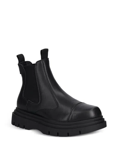 Armani Exchange Beatles Elasticated Pull-tab Boots In Multi