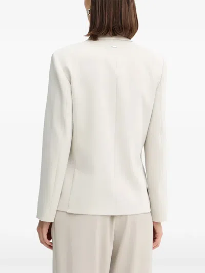 Armani Exchange Double-breasted Blazer In Neutral