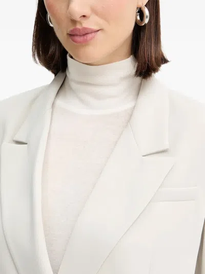 Armani Exchange Double-breasted Blazer In Neutral