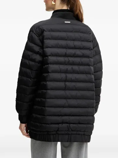 Armani Exchange Zip-fastening Patterned Jacket In Black