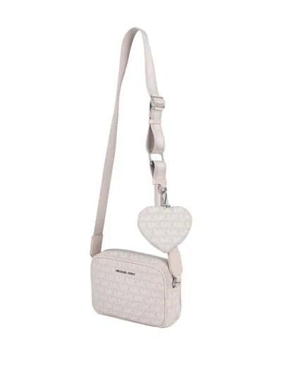 Michael Kors Monogram-pattern Shoulder Bag In Neutral