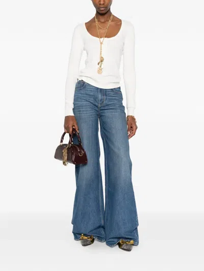 Chloé Button Long-sleeve T-shirt In White