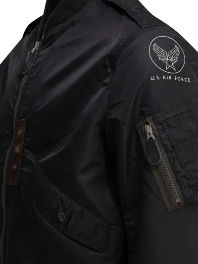 Buzz Rickson's Zip Bomber Coat In Black