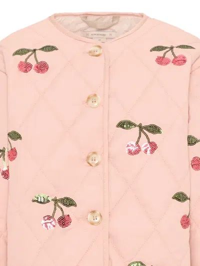 Konges Sløjd Quilted Cherry Jacket In Pink