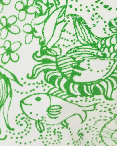 Lilly Pulitzer Harleen High Rise Crop Jeans In Rosanna Wash In Green