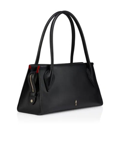Christian Louboutin Venus Medium Shoulder Bag Structured Top Handles In Black
